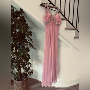 Light pink prom size 0 beaded dress